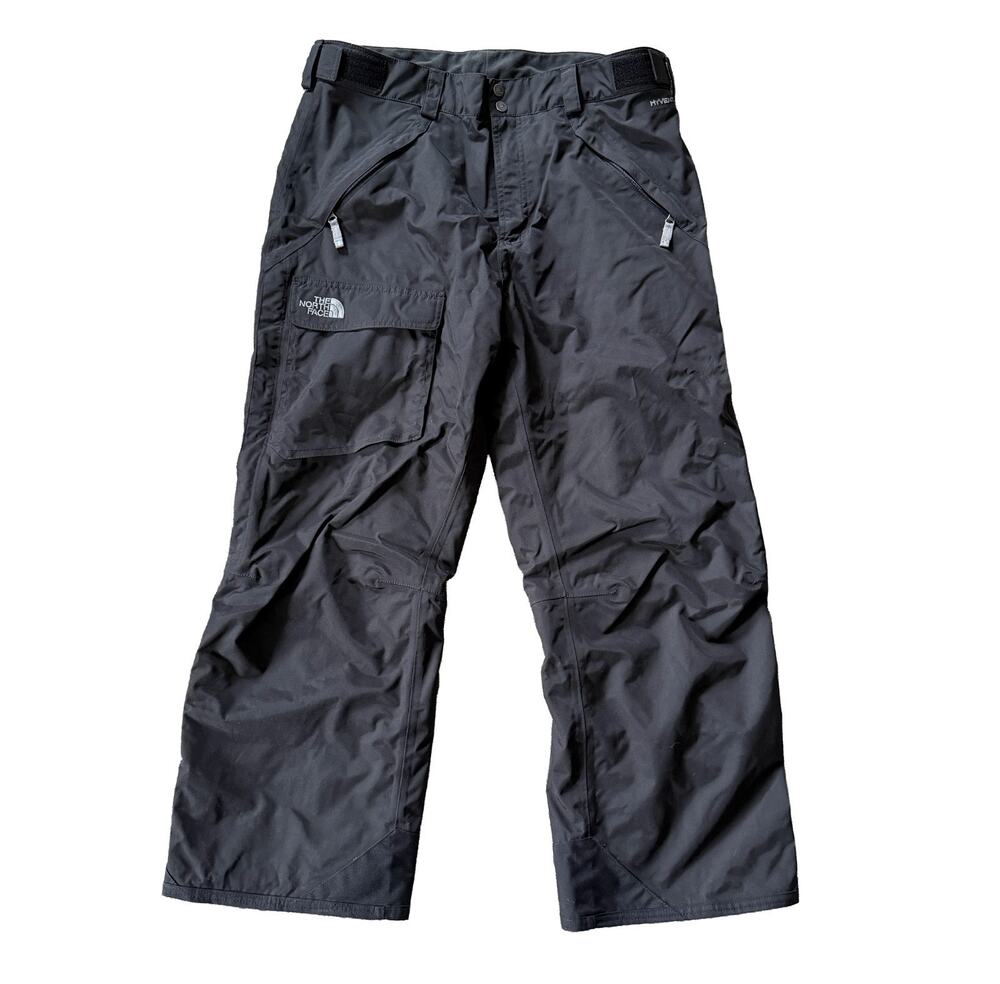 The North Face Men HyVent Ski Snow Pants Men's L Cargo Baggy Insulated Black
